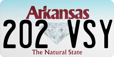 AR license plate 202VSY