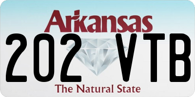 AR license plate 202VTB