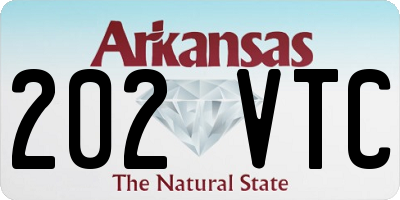 AR license plate 202VTC