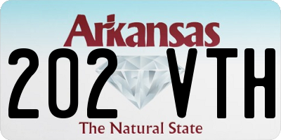 AR license plate 202VTH