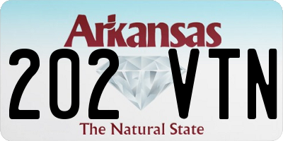 AR license plate 202VTN