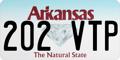 AR license plate 202VTP