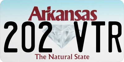 AR license plate 202VTR