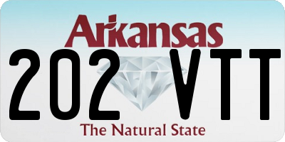 AR license plate 202VTT