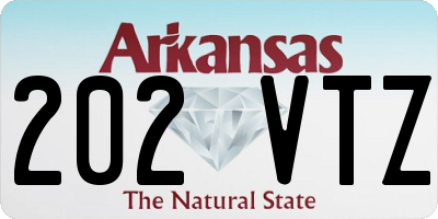 AR license plate 202VTZ