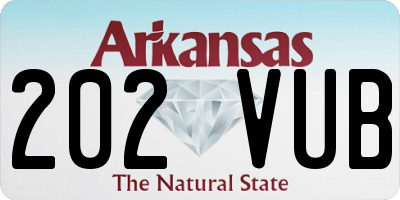 AR license plate 202VUB