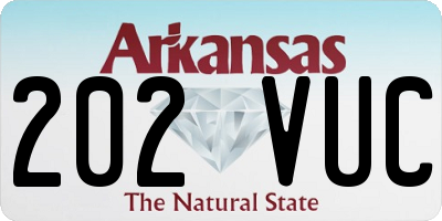AR license plate 202VUC