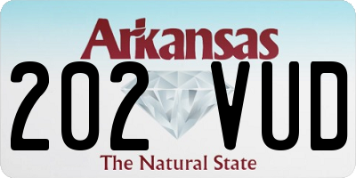 AR license plate 202VUD