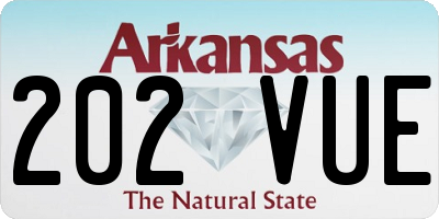 AR license plate 202VUE