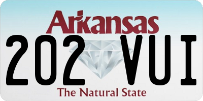 AR license plate 202VUI