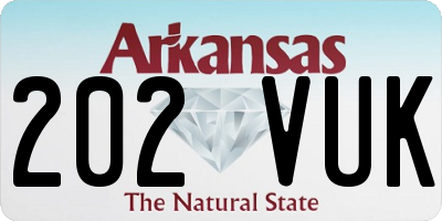 AR license plate 202VUK