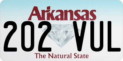 AR license plate 202VUL