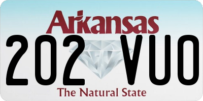 AR license plate 202VUO