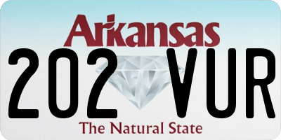 AR license plate 202VUR