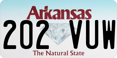 AR license plate 202VUW