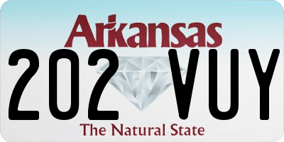 AR license plate 202VUY