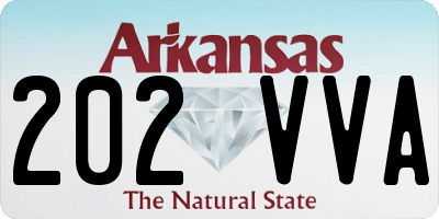 AR license plate 202VVA