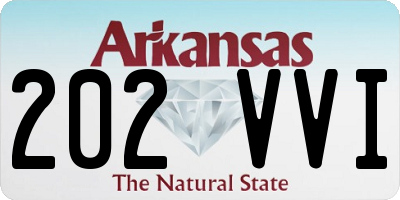 AR license plate 202VVI