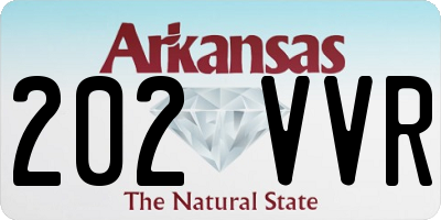 AR license plate 202VVR