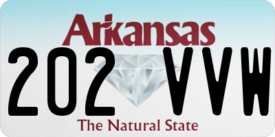 AR license plate 202VVW