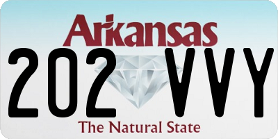 AR license plate 202VVY