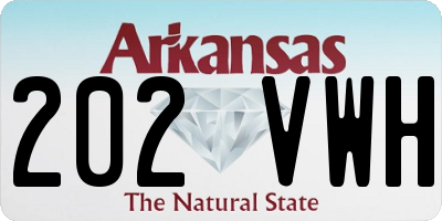 AR license plate 202VWH