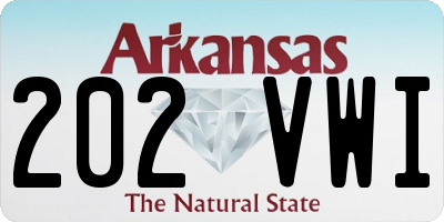 AR license plate 202VWI