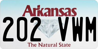 AR license plate 202VWM