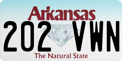 AR license plate 202VWN
