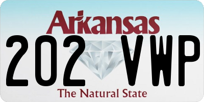 AR license plate 202VWP