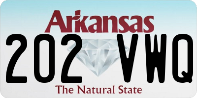 AR license plate 202VWQ