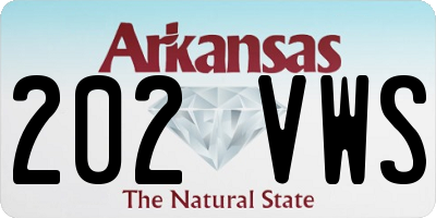 AR license plate 202VWS