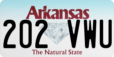 AR license plate 202VWU