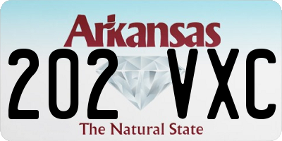 AR license plate 202VXC