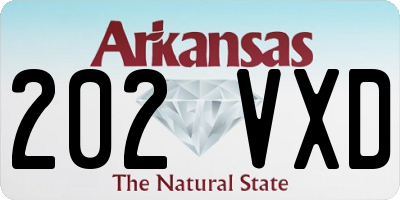 AR license plate 202VXD