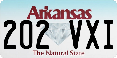 AR license plate 202VXI
