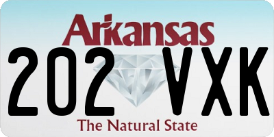 AR license plate 202VXK