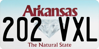 AR license plate 202VXL