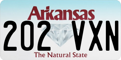 AR license plate 202VXN