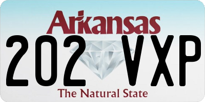 AR license plate 202VXP