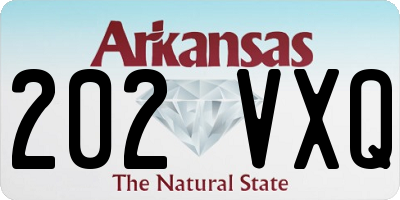 AR license plate 202VXQ