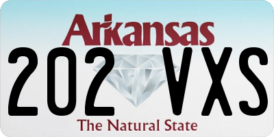 AR license plate 202VXS