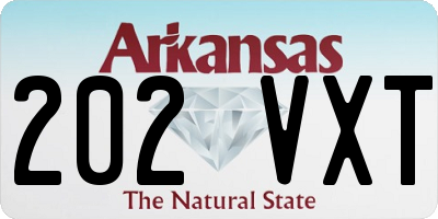 AR license plate 202VXT