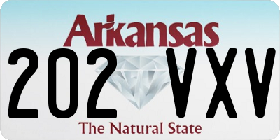 AR license plate 202VXV