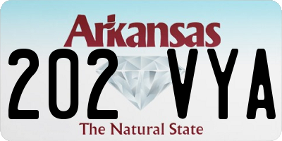 AR license plate 202VYA
