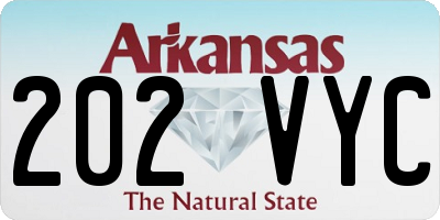 AR license plate 202VYC