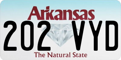 AR license plate 202VYD
