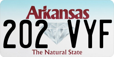 AR license plate 202VYF