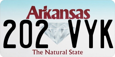 AR license plate 202VYK