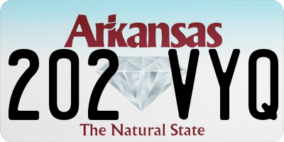 AR license plate 202VYQ
